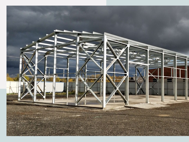 Двускатные ангары в Лиски от 656 руб. за квадрат