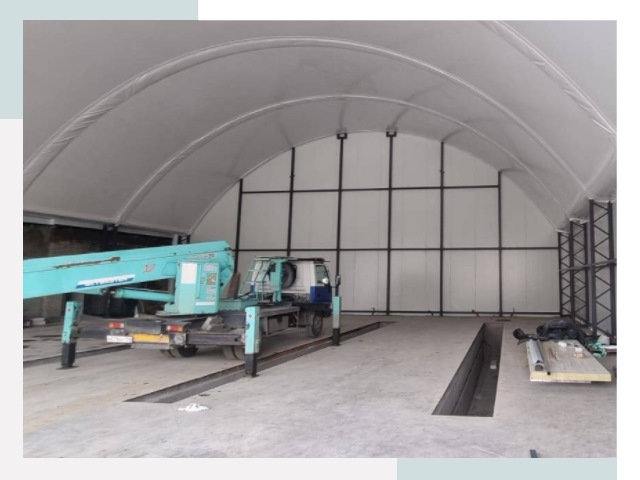 Внутреннее оснащение ангаров в Лиски